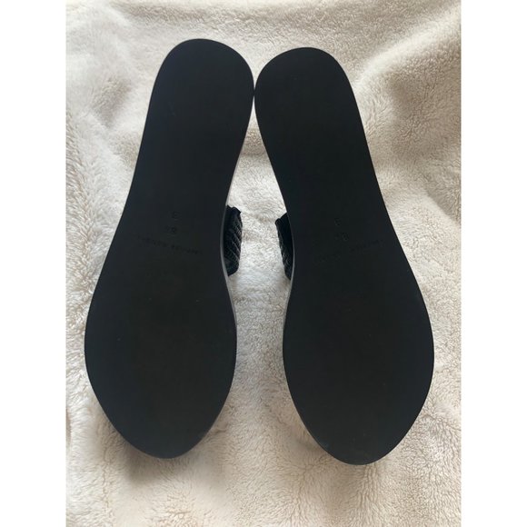 Loeffler Randall Black Luna Raffia Platform Sandal - Picture 8 of 11